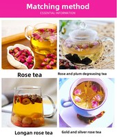 Teh Herbal Premium Gold Edge Rose untuk Kesehatan, Kecantikan, dan Pemutih Kulit, Teh Daun Mentah, Kemasan Botol/Kotak 250g, Merek FANGLEI, Teh Celup, Makanan