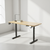 Prix personnalisé Table élévatrice électrique assise et debout cadre haut et bas moteur simple Double colonne hauteur réglable bureau avec bureau