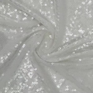 Sang Trọng Thêu Đầy Đủ Sequin <span class=keywords><strong>Net</strong></span> Ren Váy Cô Dâu Hoa Ren Đính Cườm Vải Ren Lưới Với Ngọc Trai - Product Image 3