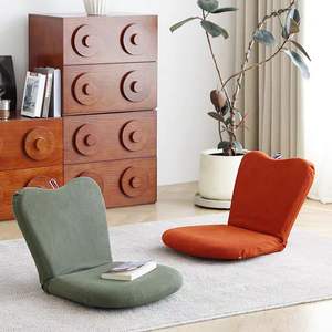 Chaise longue tatami avec dossier, chaise pliante pour l'intérieur et l'extérieur, gris, orange, vert, gris foncé - Product Image 2