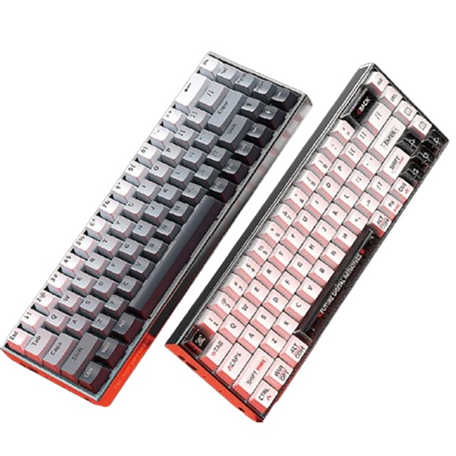 For ZIFRIEND Custom CNC Aluminium 68-Key Hot Swap Huano Switch Wireless RGB Gaming Mechanical Keyboard with Keyboard Case Gasket