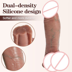 25 cm Brauner Realistischer Männlicher <span class=keywords><strong>Penis</strong></span> für Weibliche Masturbation und G-Punkt-Stimulation Frauen-Sexspielzeug Zabawki Vulva Pene - Product Image 3