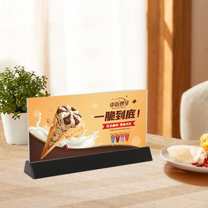 Stainless Steel Menu Rack Double-sided Display Stand Price Tag Board <strong>Table</strong> <strong>Card</strong> Desk <strong>Card</strong> - Product Image 4
