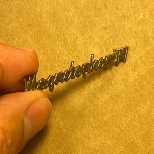Nuevo Original en Stock Insignia Metálica con Logotipo Vintage Telefunken Magnetophon 77 para Reproductor de Bobinas - Product Image 6