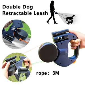 Wholesale Dual Head LED <b>Light</b> Pet Leash Automatic Extendable Walking Traction <b>Rope</b> with for Dog & Camping Furniture - Product Image 4