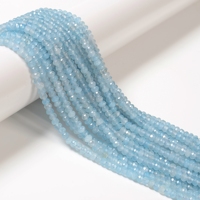 Perles de pierre facettées YMJ 3x4mm en améthyste, vert clair et jade blanc, certifiées GIC, pour la fabrication de bijoux, chaînes de téléphone DIY CN/GUA