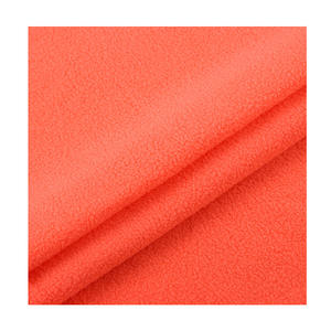 Stock prêt de tissu polaire doux tricoté de couleur unie 100% polyester motif brossé anti-pilule pour vêtements textiles de maison - Product Image 4