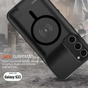 Étui de charge sans fil 10000 mAh pour <span class=keywords><strong>Samsung</strong></span> Galaxy S23 Plus S22 Ultra, coque de charge, batterie externe, chargeur, bloc d'alimentation, étuis S23 - Product Image 5