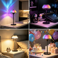 Lampe de table projecteur Aurora, lumière de nuit LED RGB intelligente, synchronisation musicale, CCT réglable, télécommande tactile, contrôle par application, CRI80, garantie de 2 ans