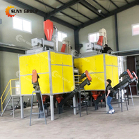 آلة فرز البلاستيك الكهروستاتيكي للنفايات البلاستيكية المختلطة PP PE PET PVC ABS من الشركة المصنعة