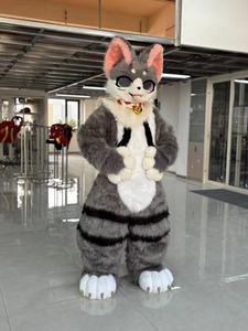 Super Qualité Personnalisable Professionnel Fursuit Costumes Adulte Digitigrade En Peluche Chat EVA Mascotte Costume Enfant Furry Anime Costume - Product Image 4