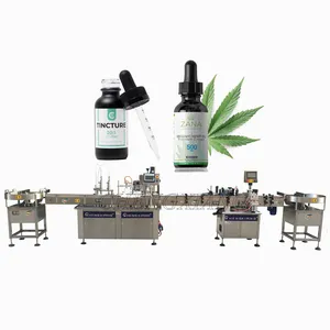 Ondersteuning Tot Deur Automatische Druppelfles 30Ml 60Ml Huidtinctuur Etherische Olie Vulling Capping Machine