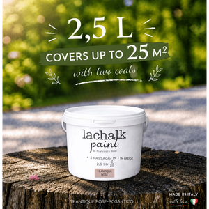 19 ANTIQUE ROSE 25 lt LaChalk the evolution of <b>chalk</b> paint Where <b>chalk</b> meets resin: Hybrid <b>Chalk</b> Resin Paint made in Italy - Product Image 2