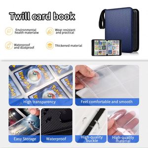 FUXI 9-Pocket PU Leather Toploader <b>Trading</b> <b>Card</b> <b>Binder</b> Album for Graded <b>Card</b> Holders, Baseball, TCG & Sports <b>Cards</b> - Product Image 2