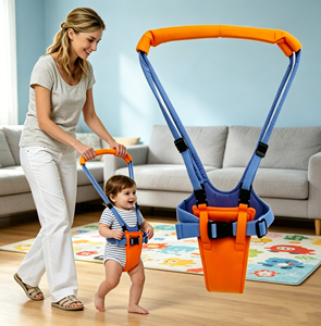 Harnais de marche portable pour bébé, facile à utiliser, pour aider les nouveau-nés et les nourrissons à apprendre à marcher, utilisation à domicile - Product Image 1