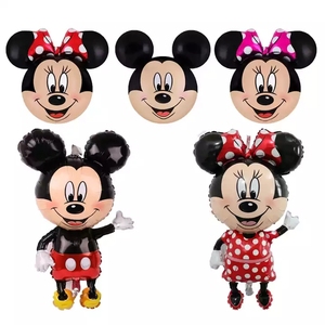 24 pollici Mickey <span class=keywords><strong>Minnie</strong></span> head foil balloons decorazioni per feste di compleanno giocattoli per bambini giocattoli gonfiabili per bambini palline da doccia - Product Image 2