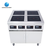 Cuisinière à induction multi-céramique commerciale 3,5 kW 4 brûleurs Plaque de cuisson électrique en céramique Cuisinière à induction 4 plaques Plaque à induction
