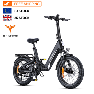 Engwe L20 3.0ブースト48V 13.5Ahリチウム電池25km/hスピード折りたたみ式E-Bike 20x3タイヤフルサスペンション通勤電動自転車 - Product Image 1