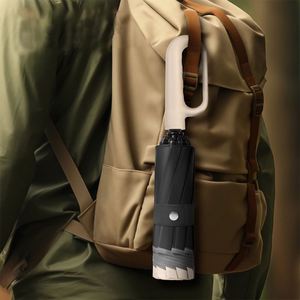 2024 Wholesale Ring Buckle <b>Folding</b> Umbrella Windproof Outdoor UV Protection Automatic Umbrella for Business - Product Image 5