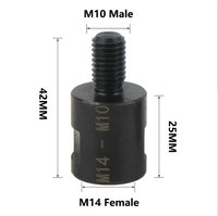 Adaptador para Amoladora Angular, Broca para Abrir Agujeros, Varilla de Conversión de M10 a M14 a Rosca Americana 5/8-11
