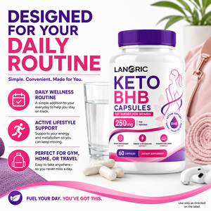 Capsule Lanoric OEM Vegan Keto Burn Diet BHB, integratore alimentare dimagrante rapido, brucia grassi, capsule Keto BHB notturne. - Product Image 3
