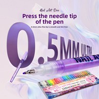Ensemble de stylos de peinture pour nail art Guangna 1308, pointe ultra-fine, acrylique, spécial graffiti, marqueur peint à la main