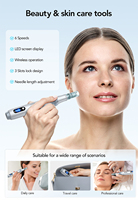 Stylo Microneedling Professionnel M7S pour Soins du Visage et du Corps à Domicile, Traitement Derma Pen ABS 5D Dr Pen Microneedling LED MTS Personnel