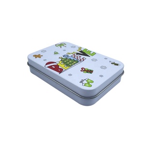 Custom <strong>Printed</strong> <strong>Metal</strong> <strong>Tin</strong> Box Packaging Case <strong>Rectangular</strong> Mint Candy <strong>Tin</strong> Storage Box - Product Image 1