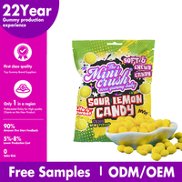 Bonbons au citron aigre Bonbons acidulés au goût de citron intense Certifiés HACCP Fournisseur d'usine chinoise