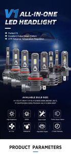 Phare LED de voiture automatique W164 M10 Mk7 G30 V10 Pro T9 12V 45W 6000K H7 H13 <span class=keywords><strong>Ampoule</strong></span> de phare Led 4300K 5000K - Product Image 6
