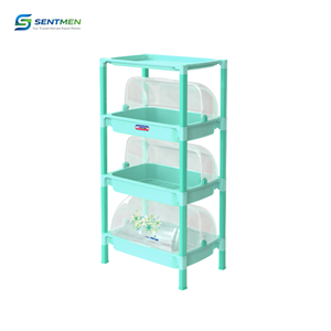 Duy Tan 3 Tier Plastic Dish <b>Drying</b> <b>Rack</b> With Cover Space Saving Kitchen Storage Organizer Shelf Cup Countertop Stand - Product Image 2