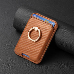 Funda de Moda para Tarjetas de Crédito con Fibra de Carbono PU Magnética, Funda Protectora para Apple 14 15 16 Pro - Product Image 3