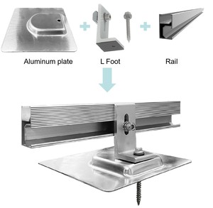 Système d'installation de panneaux solaires Tripsolar 137x137mm pour tuiles d'asphalte, en stock avec livraison rapide - Product Image 4