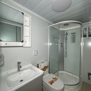 Vente en gros de maison conteneur en acier de 20 pieds et 40 pieds, cabine mobile pour salon et chambre à coucher, toilettes mobiles pour appartements, ports maritimes - Product Image 5