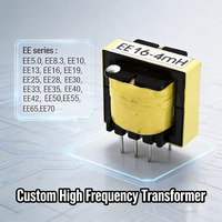 Transformateur de puissance à haute fréquence 220V vers 12V 24V 30V, transformateur Flyback à noyau de ferrite pour SMPS, haute efficacité, type EE