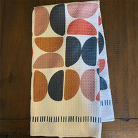 Ventes chaudes Articles de nettoyage de cuisine Microfibre Serviette à vaisselle personnalisée en nid d'abeille
