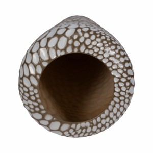 Vaso da terra moderno in ceramica affusolato, vaso decorativo per fiori, per soggiorno, scultura d'arredo da tavolo - Product Image 5