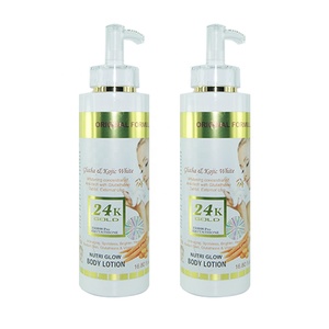 Loción blanqueadora corporal de oro de 24K para mujer, aceite de zanahoria brillante nutril, crema corporal que aclara la piel oscura - Product Image 2