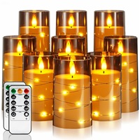 LED-Kerzenlichter Glühbirnen-Kerzen mit LED-Lichtern in Gel-Kerzenform Flammenlose LED-Kerzen Flammenlose Teelichter