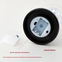 Kotak hadiah penutup kaca lampu malam LED bunga mawar Foil emas grosir hadiah ulang tahun kreatif Hari Valentine Thanksgiving Modern
