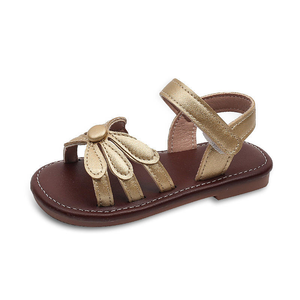 Nouvelles sandales plates florales de princesse pour bébé fille, collection été 2026, semelle souple pour la plage et les tenues décontractées, chaussures pour bébé fille, sandales pour filles - Product Image 1