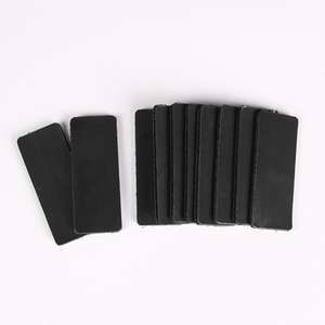 Wholesale Strong Adhesive Double Sided Waterproof Nylon Hook And Loop Rectangle Patch Resistance Black