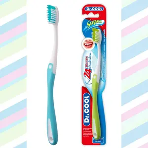 Brosse à dents dentaire à poils souples pour adulte de bonne qualité, emballée individuellement et écologique