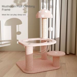 Moderno eco-friendly a 2 livelli di Sisal gatto Rack e <span class=keywords><strong>colonna</strong></span> gratta con capsula spaziale nido e piattaforma di salto - Product Image 1