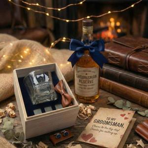 Custom Logo 10oz Old Fashioned <b>Square</b> Bourbon Whiskey Glass Gift <b>Set</b> with 3 Chilling Whisky Rocks for Birthday - Product Image 2