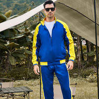 Nouvel ensemble de survêtement sportif zippé pour homme, personnalisable avec logo privé, deux pièces