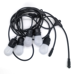 תאורת מיתר LED RGBW חיצונית עמידה למים, נורות לד לפטיו, DC12V IP65, תאורת רדיפה לקישוט מסיבות גן - Product Image 6