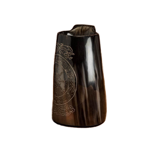 Mug en corne de buffle naturelle de luxe au design unique, de qualité supérieure, idéal pour les fêtes, le Wicca, le paganisme, le café, la bière, passe au lave-vaisselle - Product Image 1