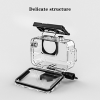 40M Housse étanche pour caméra d'action Boîtier d'accessoires de plongée pour DJI OSMO ACTION 5 Pro 3 4 W/ Cold Shoe