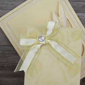 2025 Quyến Rũ Hoa Vàng Chết Cắt Truy Tìm Giấy Đám Cưới Tốt Nhất Thẻ Tùy Chỉnh Thiệp Mời Sinh Nhật - Product Image 4